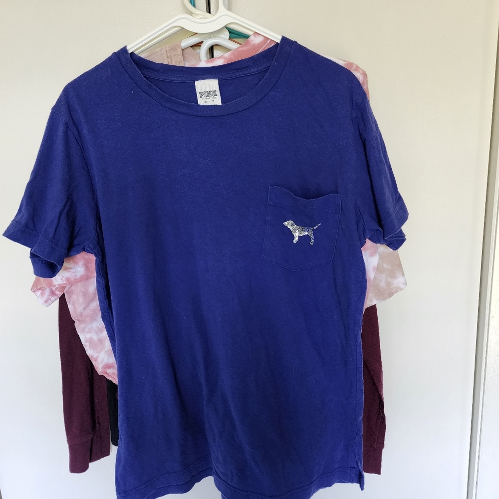 Vs pink tee w bling